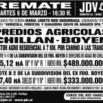 Remates: Semana del 19 de Febrero al 25 de Febrero del 2018