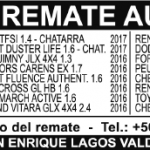 Remates Semana del Lunes 23 de Abril al Domingo 29 de Abril del 2018